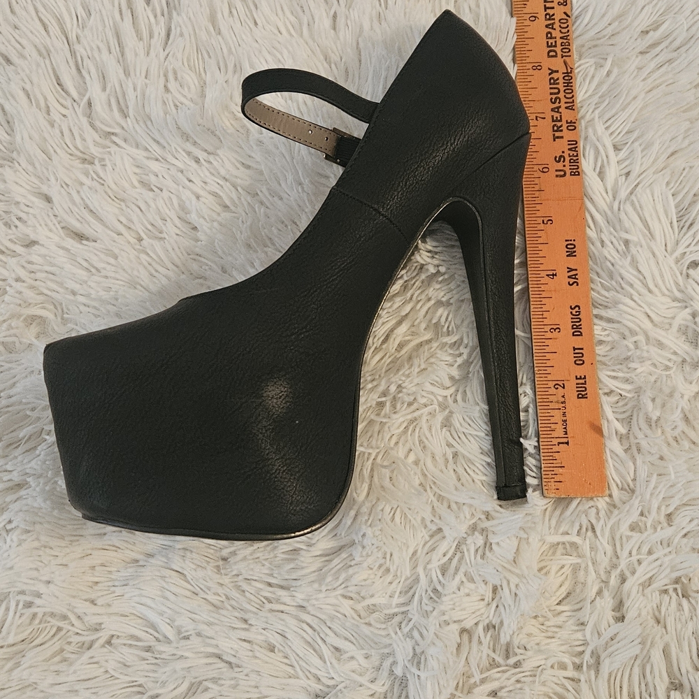 Eye Candy Black Platform Heels - image 6